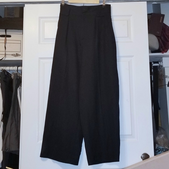 Street Beat Pants - High Waist Straight Wide-Leg vintage pants